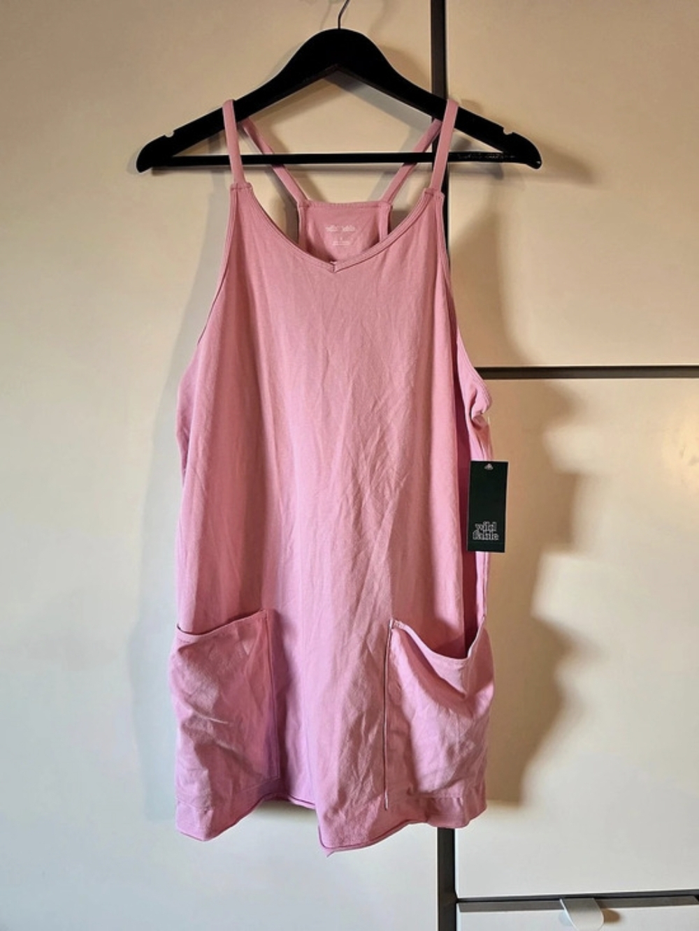 Wild Fable Women's Romper Dress Pink Mini Dress